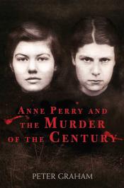 Anne Perry and the Murder of the Century book cover, black and white photo of two teenage girls' faces