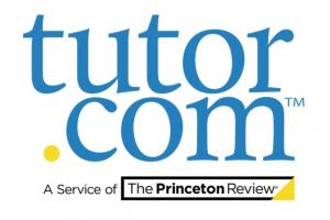 Tutor.com text logo, a service of the Princeton Review