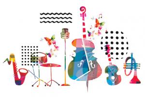 Illustrations of musical instruments