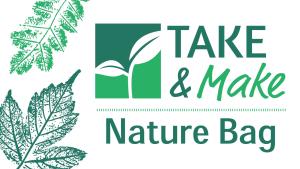 Take & Make Nature Bag with imprints of leaves