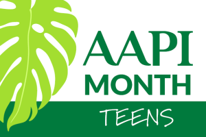 AAPI Month Teens with illustration of a leaf