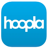 hoopla logo of name