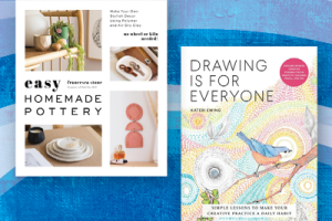 Book covers for Easy Homemade Pottery and Drawing is For Everyone