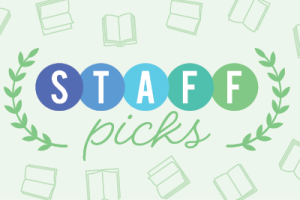 Staff Picks illustration of various open books