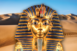 King Tutankamun's head piece