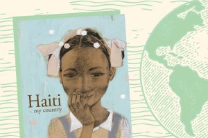 book jacket of a child with the title Haiti