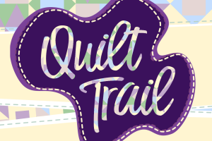 Quilt Trail text illustration