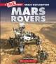 book cover of Mars Rovers, featuring a photograph of a rover vehicle on sand