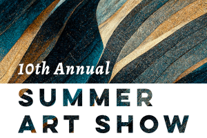 10th Annual Summer Art Show text illustration