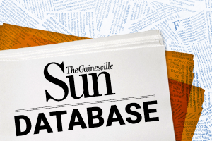The Gainesville Sun Database graphic of newspapers