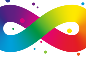 colorful infinity symbol