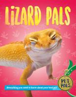 Book cover of Lizard Pals, with a yellow lizard