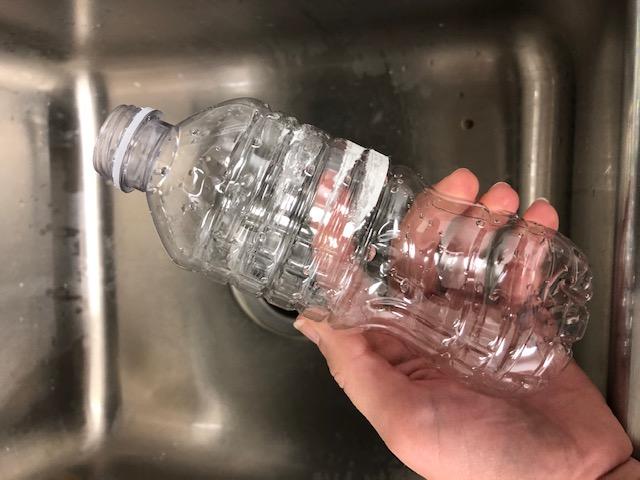 Image of an empty plastic water bottle