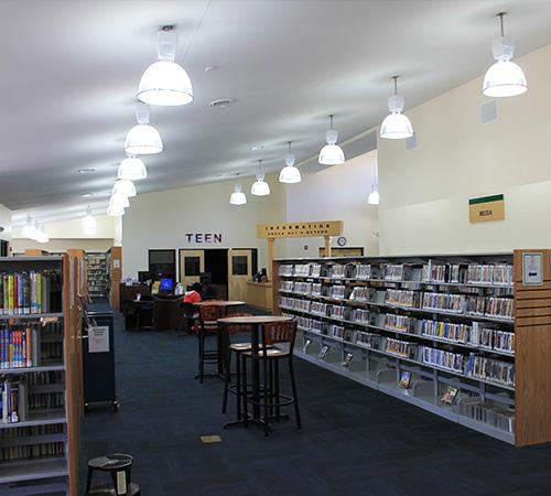 Cone Park Branch shelves