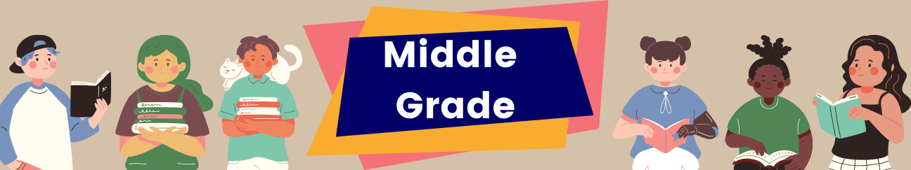 Header with illustrations of children that reads "Middle Grade"