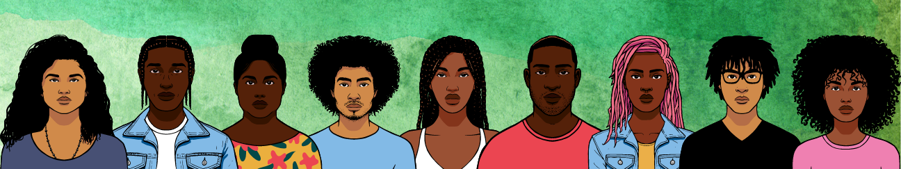 Blog Header with Illustrations of Young People of Color