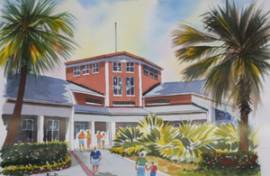 A Beautiful Watercolor of our Pre-Renovation Building