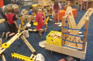Children Play with the Rigamajig Building Set