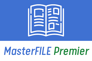 MasterFILE Premier text with an illustration of a magazine above it