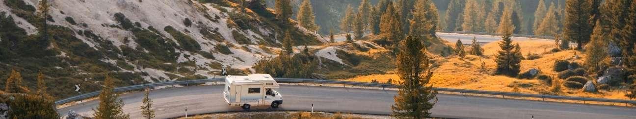 Winnebago on the open road