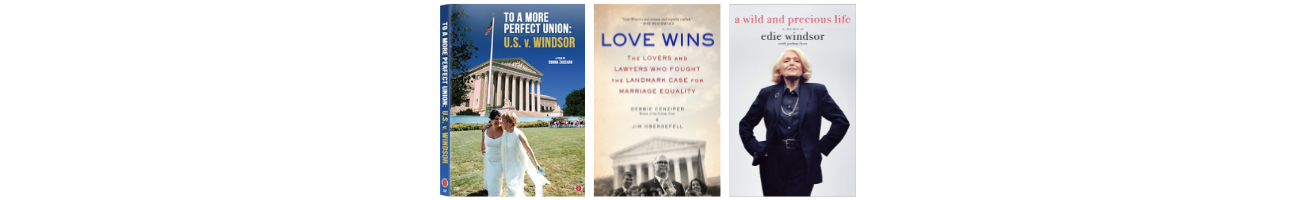 A series of book and movie covers side by side -- titles and authors are listed below the image.