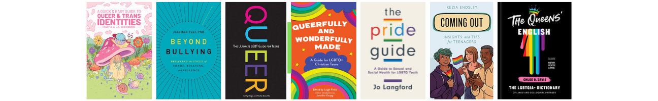 A series of book covers side by side -- titles and authors are listed below the image.