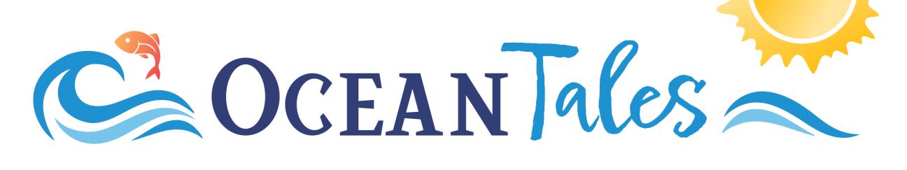 Ocean Tales logo with illustration of a fish