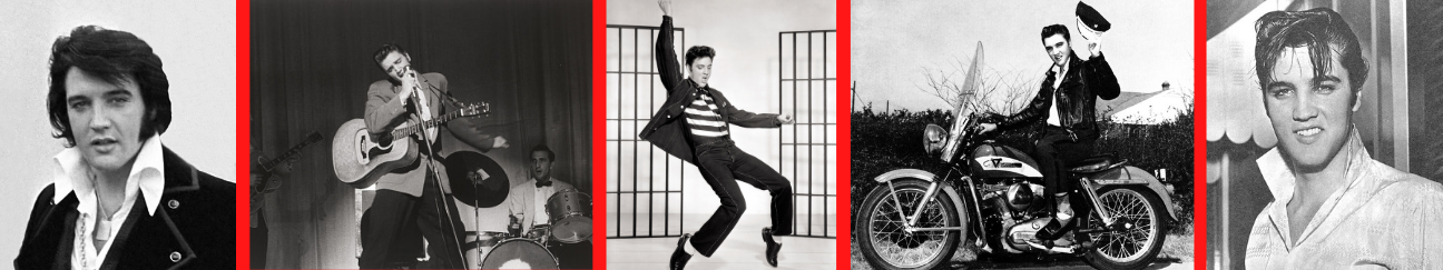 5 pictures of Elvis Presley