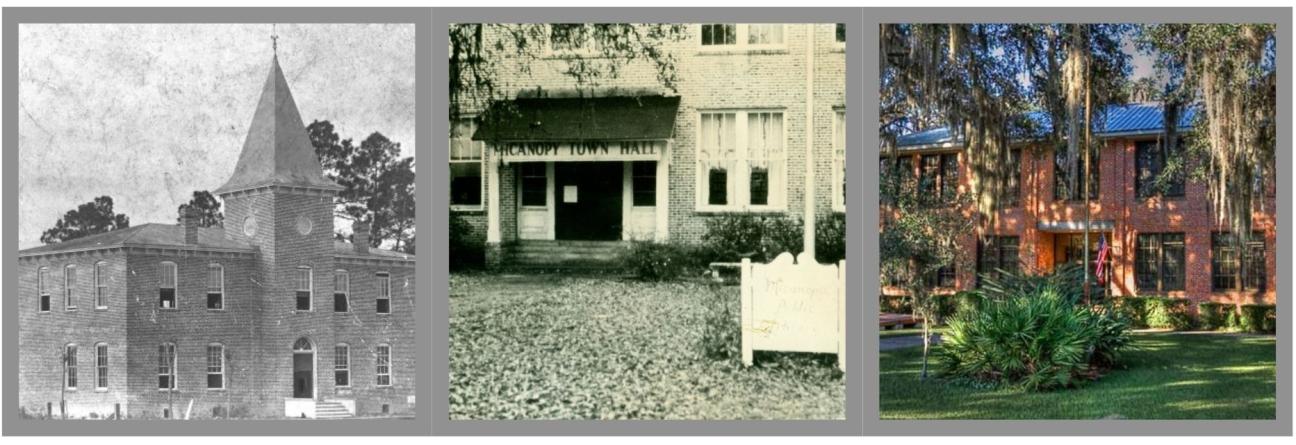 Micanopy Town Hall, approx. 1900, approx. 1970, approx. 2018