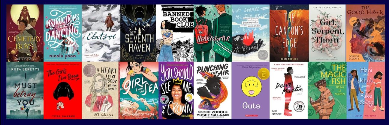 collage of the 20 BOTB nominated book covers