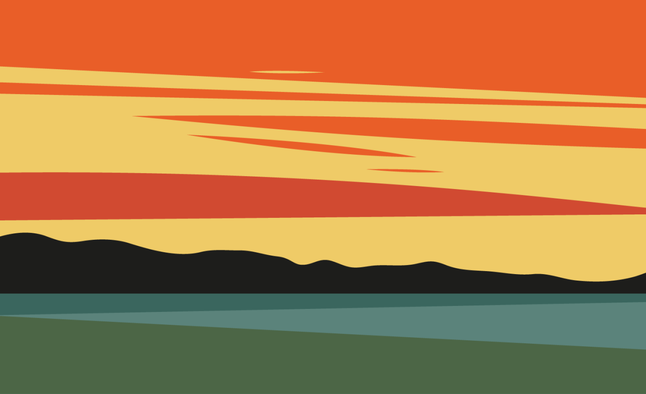 Adult Summer Camp background sunset