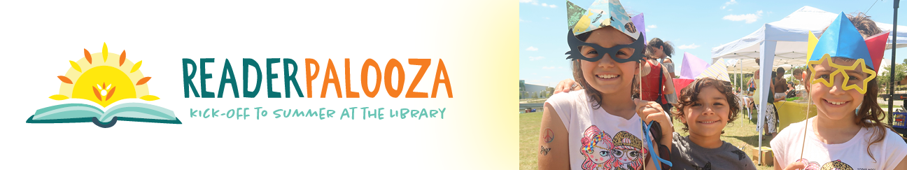 Reader Palooza with a photo of kids