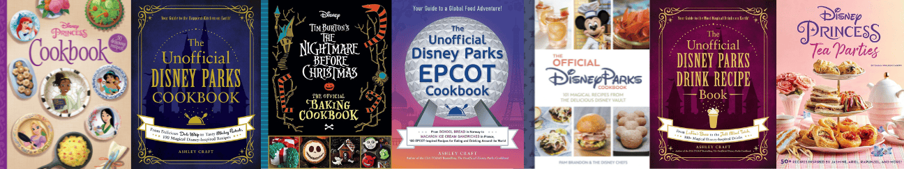 Disney Recipe book covers
