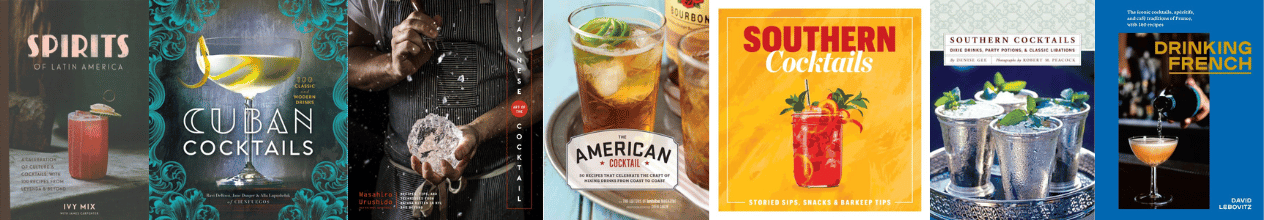 Cookbook covers for drinks from specific cultures