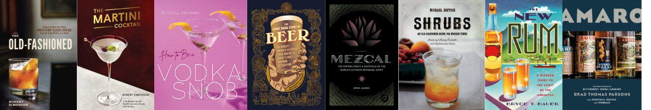 Cookbook covers for specialized drinks