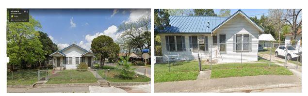George Scott's Porter St. San Antonio house front and side view George Scott's Porter St. San Antonio house front and side view