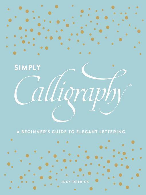 Cover of the book "Simply Calligraphy" featuring the book title in fancy script.