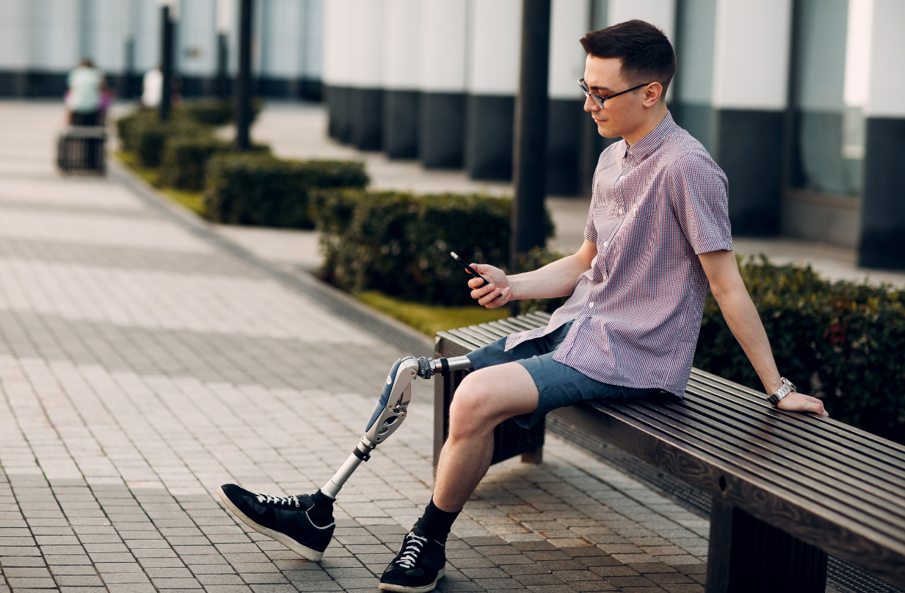 Person living with limb loss Person living with limb loss