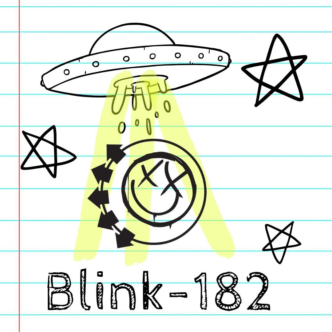 Blink-182, UFO sketches on notebook paper Blink-182, UFO sketches on notebook paper