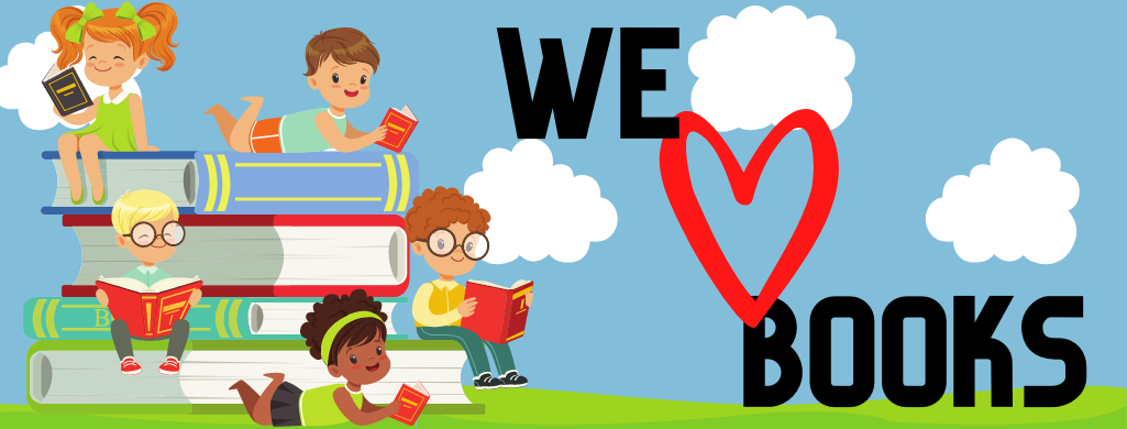 Blog header that reads "We Love Books"
