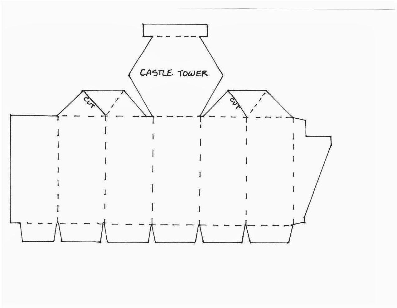 pattern for castle tower