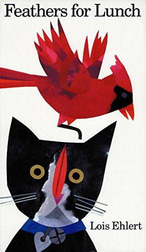 collage of a cat and a cardinal