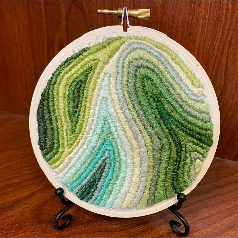 marbled embroidery example marbled embroidery example