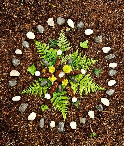 Example of a nature mandala Florida Mandala