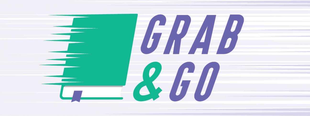 Book icon and the text "Grab &amp; Go"