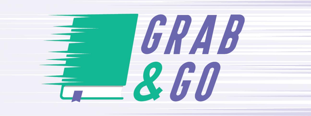 Book icon and the text "Grab & Go"