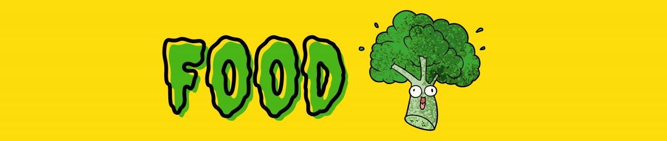 Food header text: food, image:broccoli