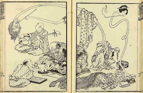 Hokusai Manga Hokusai manga, Japanese manga, manga, woodblock printing