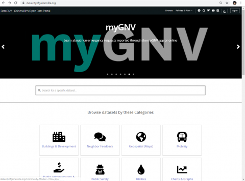 Open GNV home screen