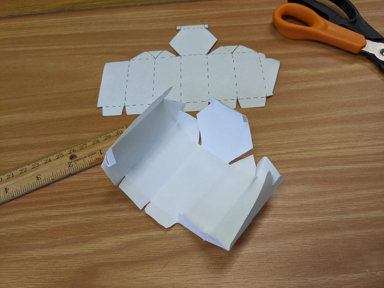 Picture of creased castle piece